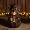 Glitzhome® 21.75" Zen-Style LED 2-Tier Elephant Outdoor Fountain